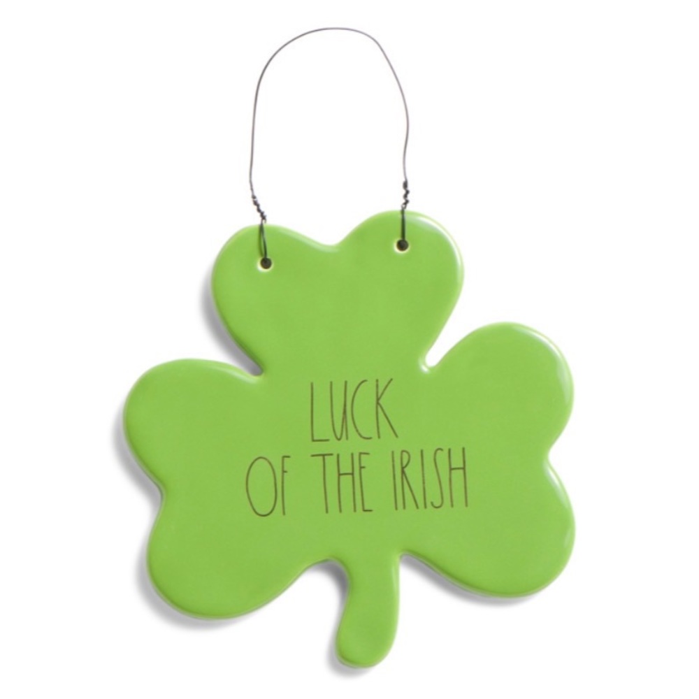 Rae Dunn Shamrock Plaque